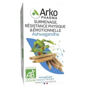 Arkopharma Arkogélules: органическая ашваганда, 120 капсул
