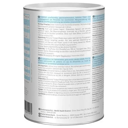Resource Instant Protein — пищевая добавка, безвкусная, 2 x 400 г, Nestlé: цены и характеристики