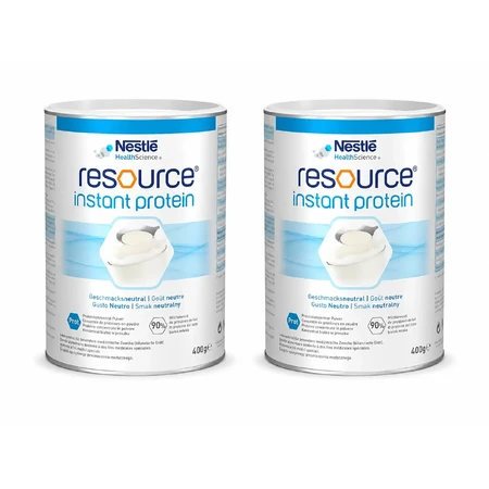 Resource Instant Protein — пищевая добавка, безвкусная, 2 x 400 г, Nestlé: цены и характеристики