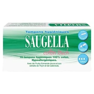 Saugella Cotton Touch, 16 тампонів, стандартний розмір