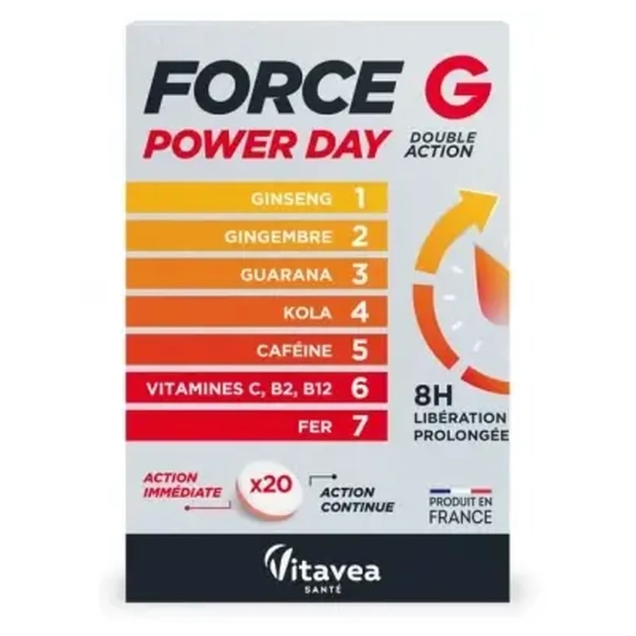 Vitavea Force G Power Day, 20 таблеток: ціни та характеристики