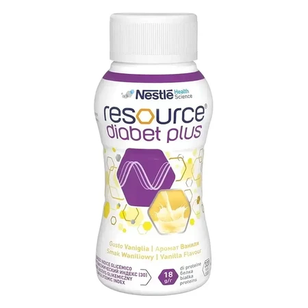 Resource Diabet Plus, ванильный вкус, 16 × 200 мл, Nestlé: цены и характеристики