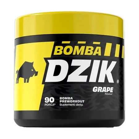Dzik Bomba Preworkout Grape, порошок, виноградный вкус, 300 г: цены и характеристики