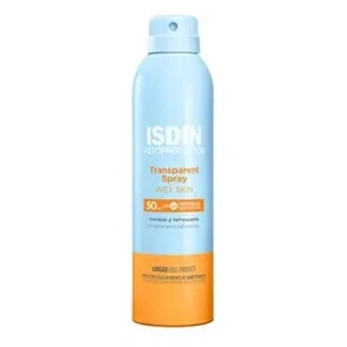 Isdin Прозорий сонцезахисний спрей для нанесення на вологу шкіру, SPF 50, 100 мл