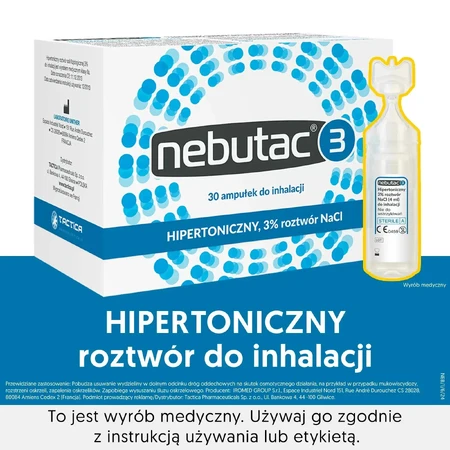Небутак 3, раствор для ингаляций, 3 %, 120 флаконов по 4 мл.: цены и характеристики