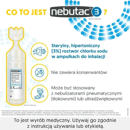Небутак 3, раствор для ингаляций, 3 %, 120 флаконов по 4 мл.: цены и характеристики