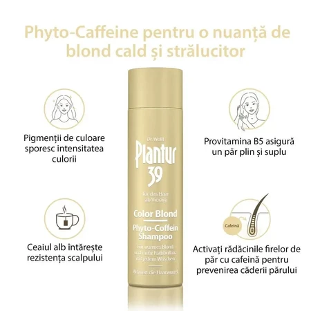 Окрашивающий шампунь Color Blonde Phyto-Caffeine Plantur 39, 2x250 мл, Dr. Kurt Wolff: цены и характеристики