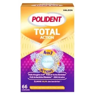 Polident Corega Power Max Total Action — моющее средство «4 в 1», 66 таблеток