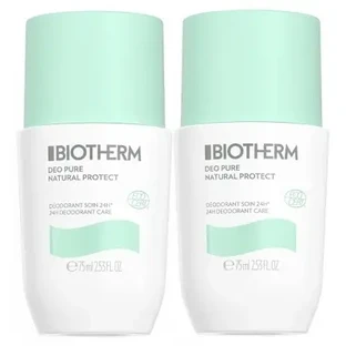Biotherm Déo Pure Natural Protect — органічний дезодорант-ролик із 24-годинним захистом, набір із 2 штук (по 75 мл кожна)