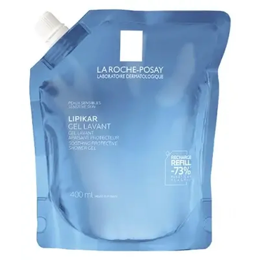 La Roche-Posay Lipikar — заспокійливий і захисний гель для вмивання та душу, екологічна упаковка об’ємом 400 мл: ціни та характеристики