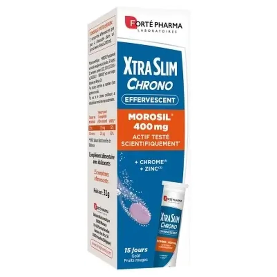 Forté Pharma XtraSlim Chrono Morosil 400 мг, 15 шипучих таблеток: ціни та характеристики