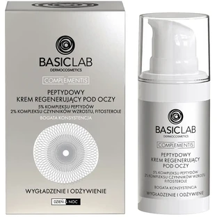BasicLab Пептидний регенеруючий крем для шкіри навколо очей із 5% комплексом ...