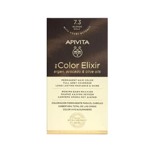 Apivita | My Color Elixir — перманентна фарба для волосся № 7.3 «Медовий блонд» | 50 мл