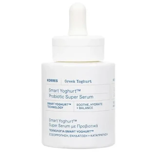 Korres | Smart Yoghurt Super Serum — заспокійливий і пом'якшувальний сироватка. Зволожуюча сироватка з пробіотиками | 30 мл