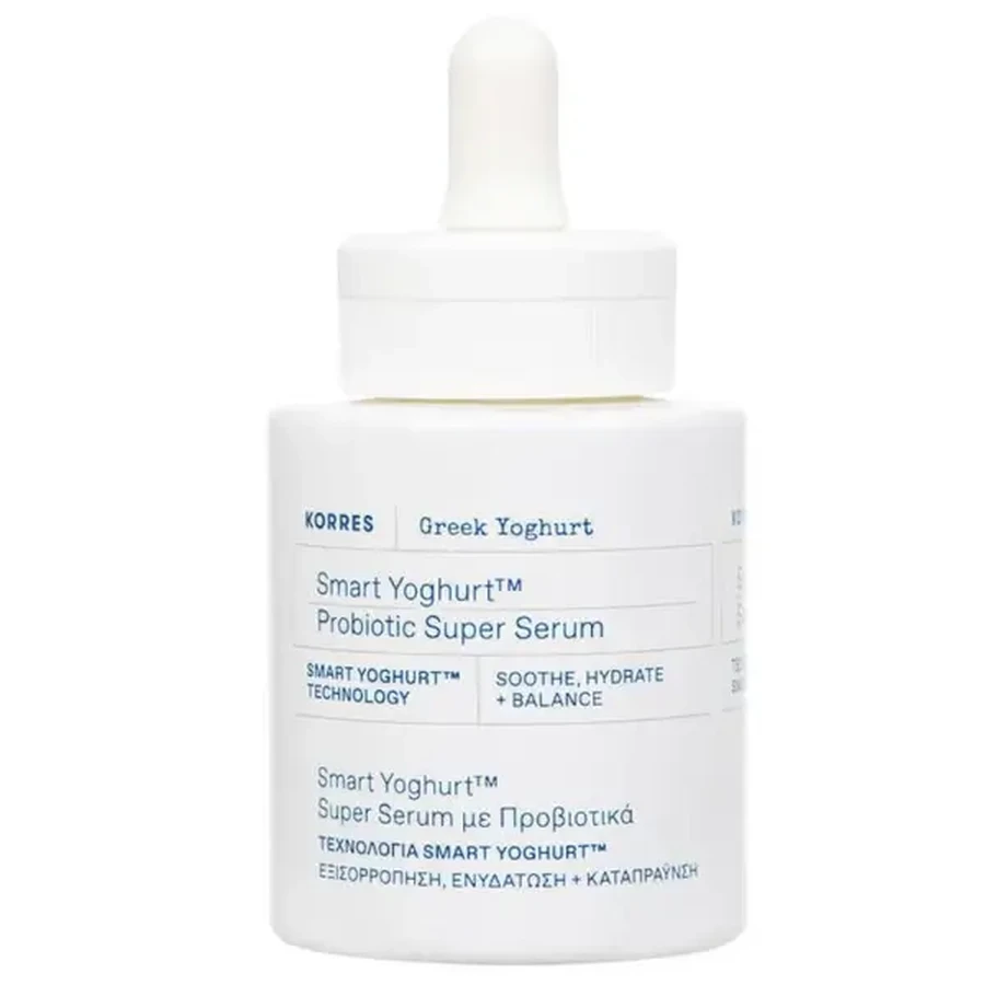 Korres | Smart Yoghurt Super Serum — заспокійливий і пом'якшувальний сироватка. Зволожуюча сироватка з пробіотиками | 30 мл: ціни та характеристики