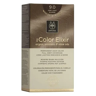 Apivita | My Color Elixir Перманентна фарба для волосся № 9.0 Дуже світлий блонд | 50 мл
