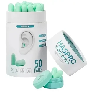 HASPRO Стопери TUBE50 MINT, 50 пар