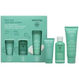 Apivita | Акційна пропозиція: Just Bee Clear Cream проти недосконалостей шкіри, 40 мл, та ПОДАРУНОК: Just Bee Clear Лосьйон для звуження пор, 50 мл, та Гель для очищення обличчя, 15 мл | 1 набір