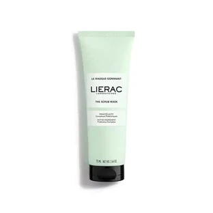 Lierac | Ексфоліююча маска з пребіотичним комплексом | Ексфоліююча маска для обличчя «2 в 1» для очищення, вирівнювання та відлущування, що надає сяйва | 75 мл | 75 мл