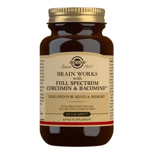 Solgar | Brain Works із повним спектром для нормальної когнітивної функції та пам’яті | 60 лікапсів