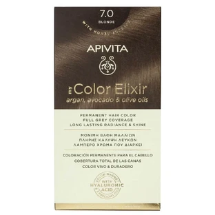 Apivita | My Color Elixir — постоянная краска для волос № 7.0 «Блондинка» | 50 мл