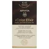 Apivita | My Color Elixir — стойкая краска для волос № 6.43 «Блондинка с оттенком темной бронзы и медом» | 50 мл