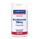 Lamberts | Никотинамид 250 мг, витамин B3 (ниацин) | 100 таблеток