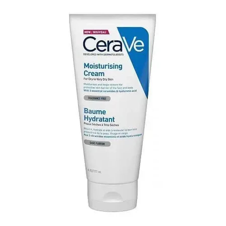 CeraVe | Зволожуючий крем | Зволожуючий крем для обличчя та догляду за шкірою обличчя та тіла для сухої / дуже сухої шкіри | 177 г: ціни та характеристики