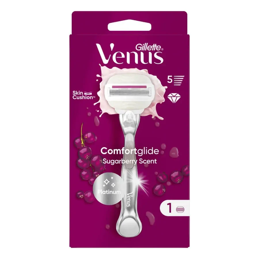 Gillette | Venus ComfortGlide Sugarberry | Женская бритва | С 1 сменной головкой: цены и характеристики