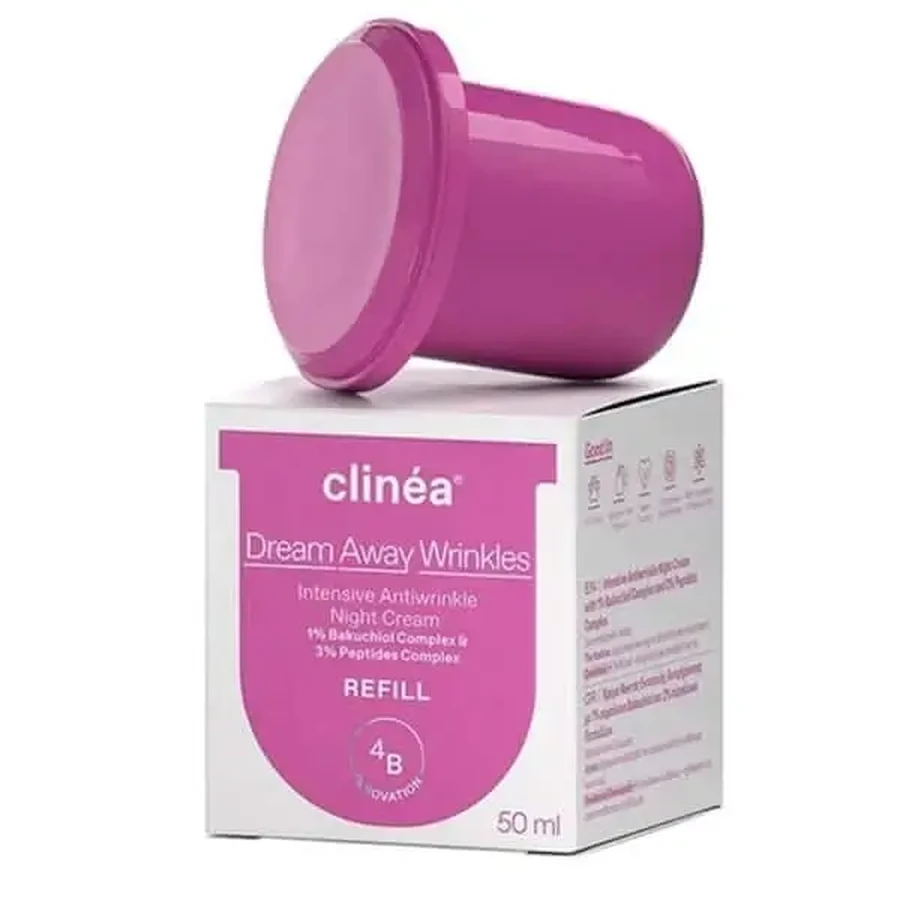 Clinea | Заправка для нічного крему Dream Away Wrinkles | 50 мл: ціни та характеристики