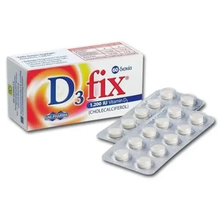 Uni-Pharma | D3 Fix Max 1 200 МЕ | Добавка с витамином D3 | 60 таблеток