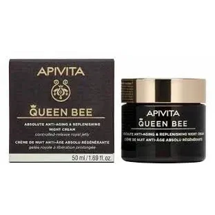 Apivita | Queen Bee Absolute — антивозрастной и восстанавливающий ночной крем | Queen Bee Absolute — антивозрастной и восстанавливающий ночной крем. Интенсивное питание | 50 мл
