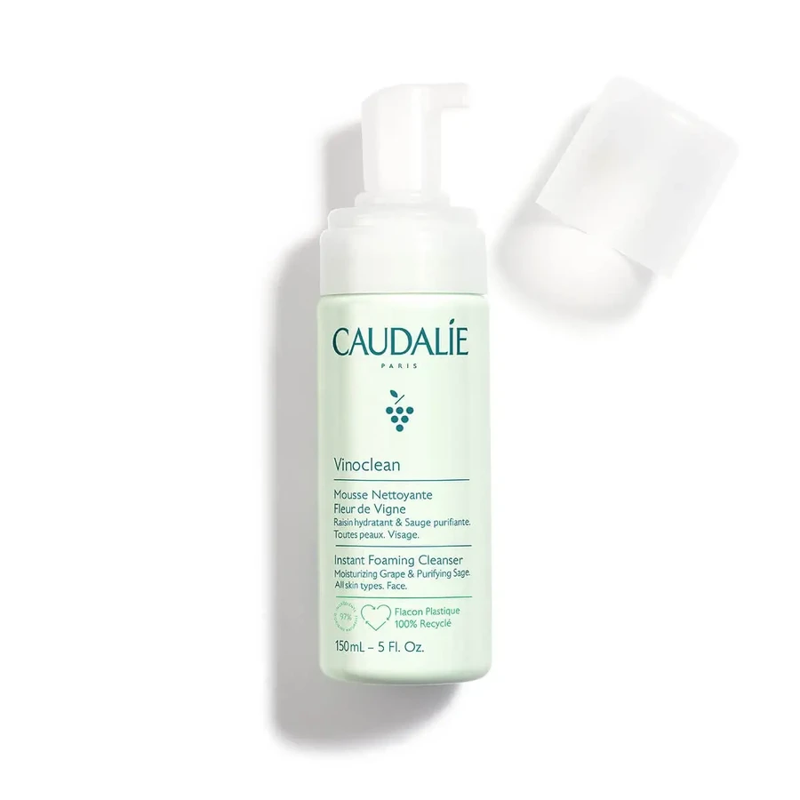 Caudalie | Vinoclean Піна для миття обличчя з миттєвим ефектом. Ніжна піна для очищення обличчя | 150 мл: ціни та характеристики