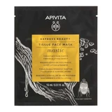 Apivita | Тканинна маска для обличчя «Мастік» для пружності та підтяжки Sense Lifting | 15 мл