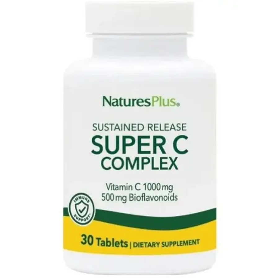 Natures Plus | Super C Complex 1000 мг | 30 таблеток: цены и характеристики