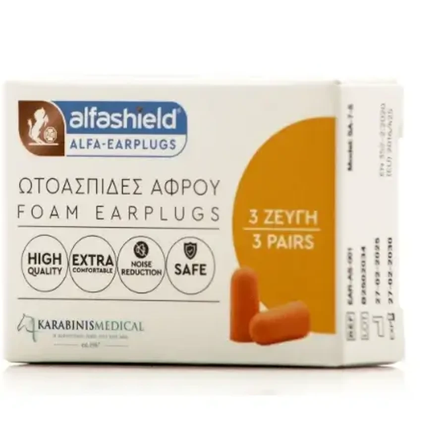 Alfashield | Пенопластовые беруши | 3 пары: цены и характеристики