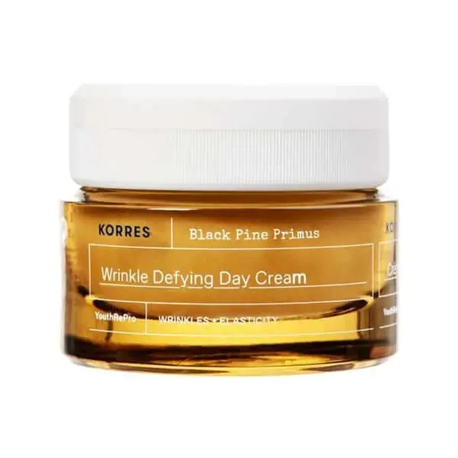 Korres | Black Pine Primus Wrinkle Defying Day Cream — омолаживающий дневной крем для разглаживания и борьбы с морщинами. Эластичность | 40 мл: цены и характеристики