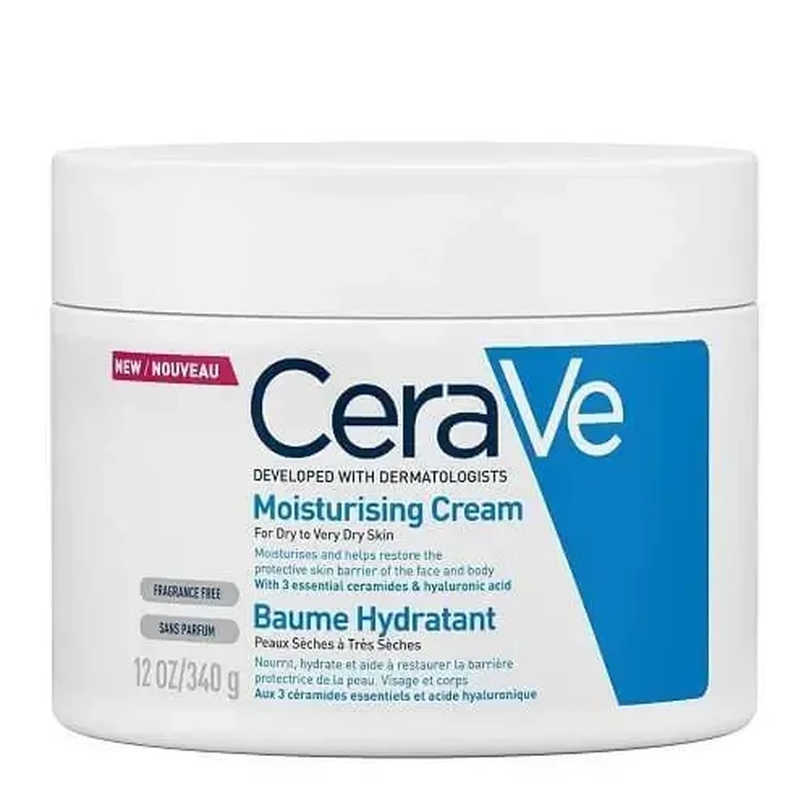 CeraVe | Увлажняющий крем | Увлажняющий крем для лица и ухода за кожей лица. Крем для тела для сухой / очень сухой кожи | 340 г: цены и характеристики