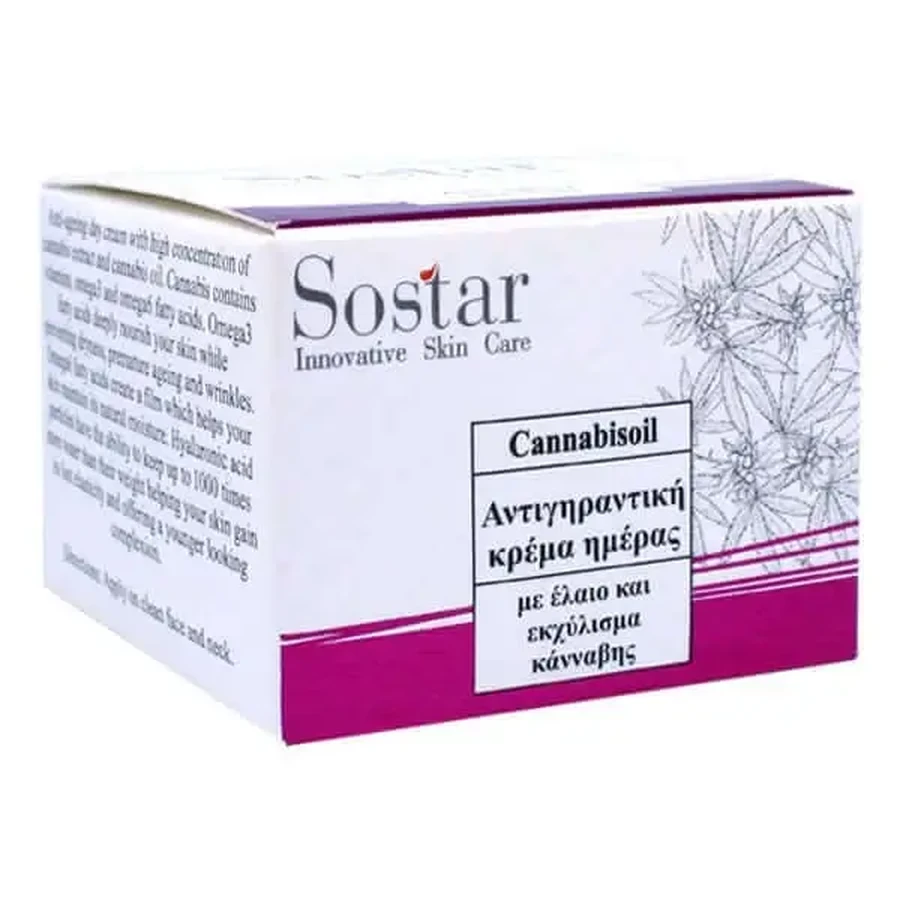 Sostar | Canabisoil Антивозрастной дневной крем | 50 мл: цены и характеристики