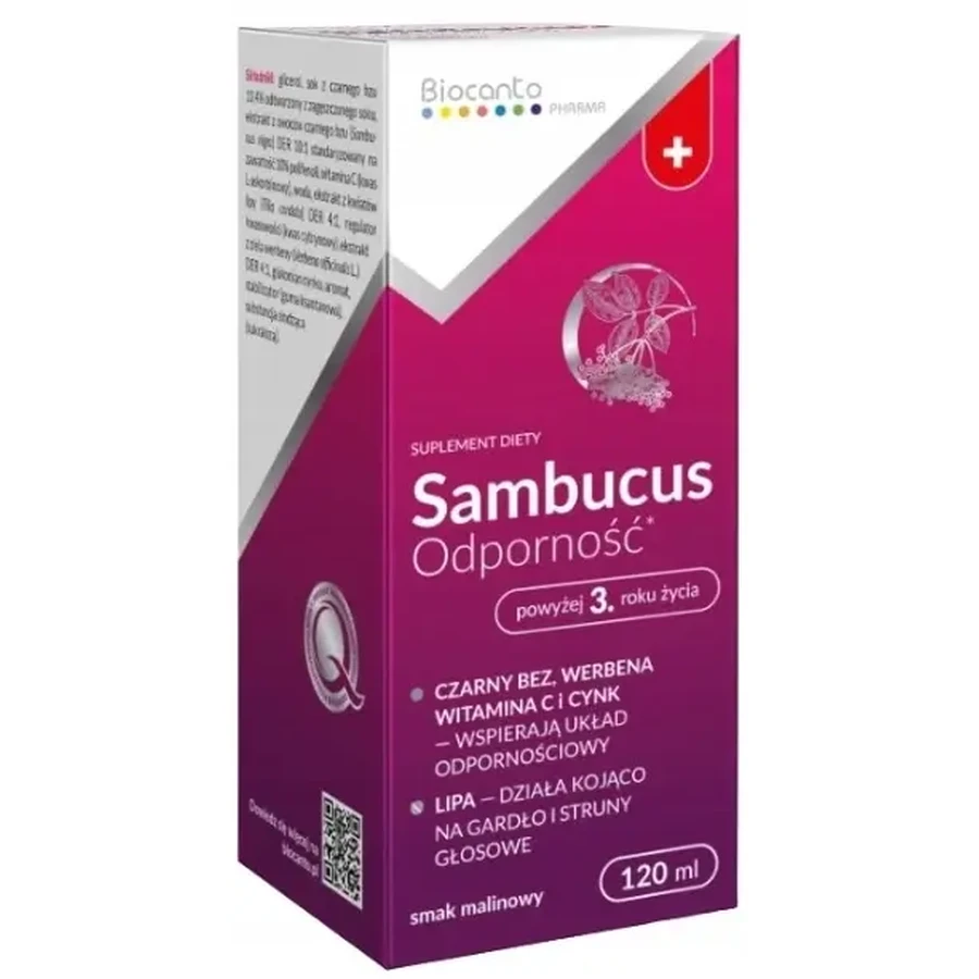 Biocanto Sambucus Сироп для зміцнення імунітету 120 мл: ціни та характеристики