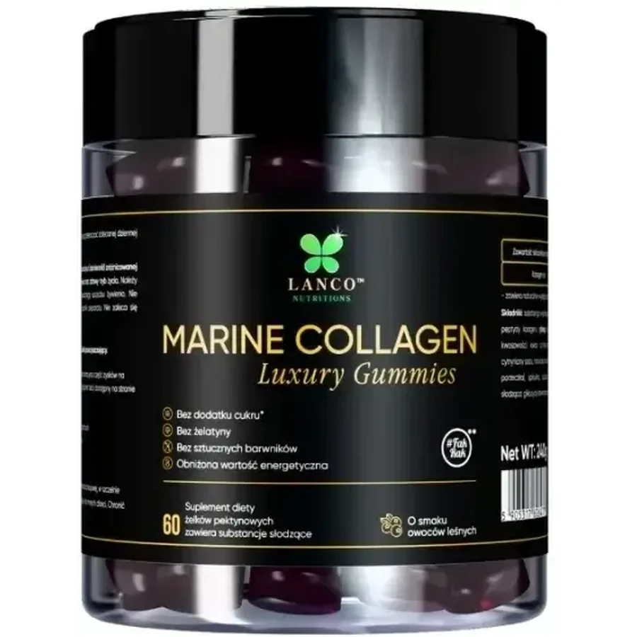Lanco Marine Collagen Luxury Gummies «Лісові ягоди», 60 штук: ціни та характеристики