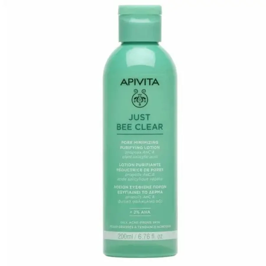Apivita | Just Bee Clear Лосьон для сужения пор с прополисом AmC и растительной салициловой кислотой | 200 мл: цены и характеристики