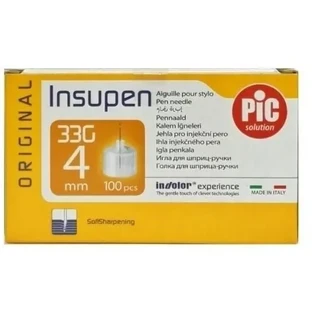 PIC Insupen Иглы для шприц-ручек 33G 4 мм, 100 штук