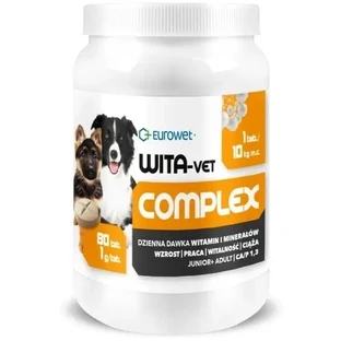 Wita-Vet Complex Дополнительный корм для собак, 80 таблеток