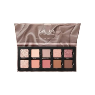 MUA | Палітра з 10 відтінків тіней для повік Silk Nudes | 11 г