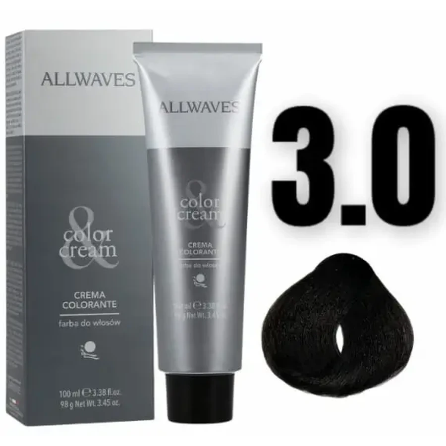 AllWaves Краска для волос 3.0 Тёмно-коричневый 100 мл: цены и характеристики