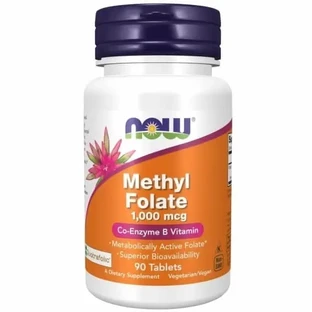 Now Foods Метиловий фолієвий кислота 1000 мкг, 90 таблеток