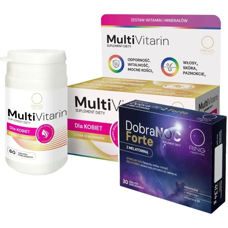 Ring MultiVitarin для женщин, 60 таблеток + Ring Dobranoc ...: цены и характеристики