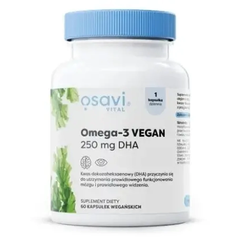 Osavi Omega-3 веганский, 250 мг ДГК, 120 капсул: цены и характеристики