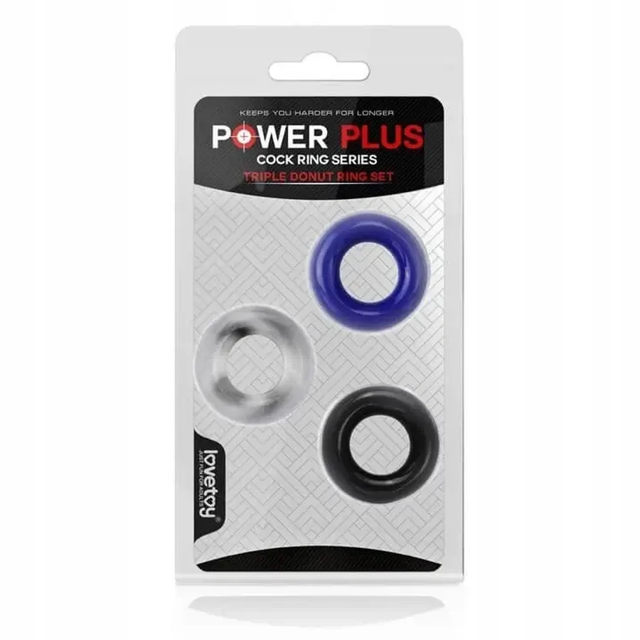Кольцо Power Plus Cock Ring, 3 шт.: цены и характеристики